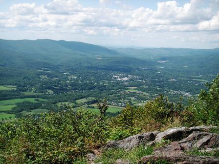 view of Williamstown from half mile west of Wilbur Clearing